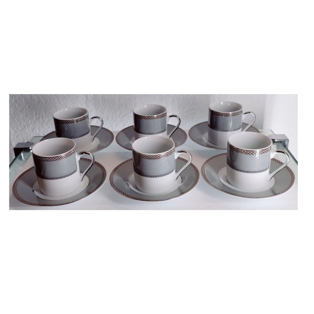 Tiger Yedi Porcelain Demitasse Cup & Saucer Porzellanfabrik MCS Ttrschenreuth